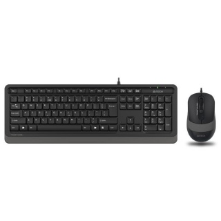 Kit Tastatura + mouse A4Tech Fstyler USB Negru/Gri, F1010 Grey